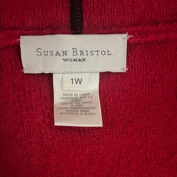 Susan Bristol Red and Pink Floral Blazer - Picture 3 of 4